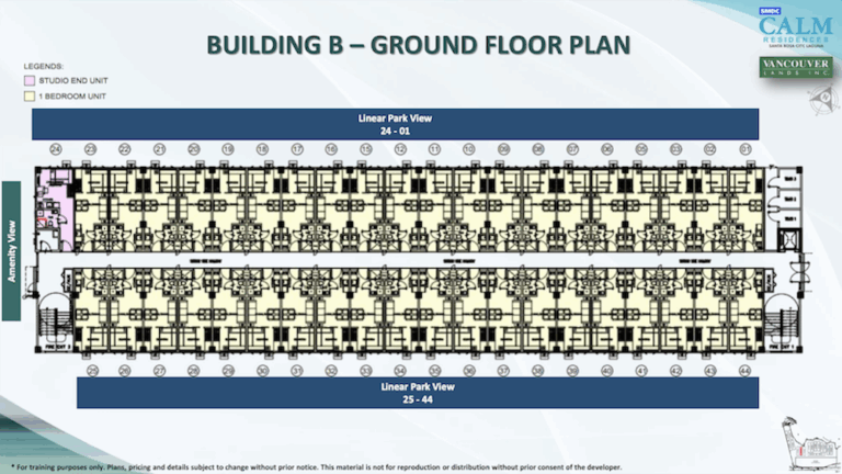 SMDC Calm Residences Tower B Ground Floor Plan