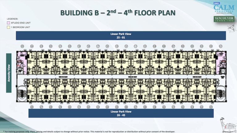 SMDC Calm Residences Tower B Typical Floor Plan