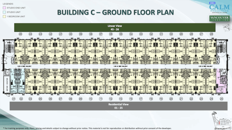 SMDC Calm Residences Tower C Ground Floor Plan