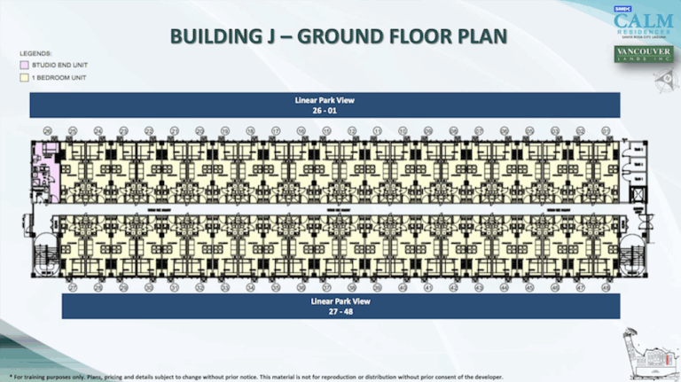 SMDC Calm Residences Tower J Ground Floor Plan