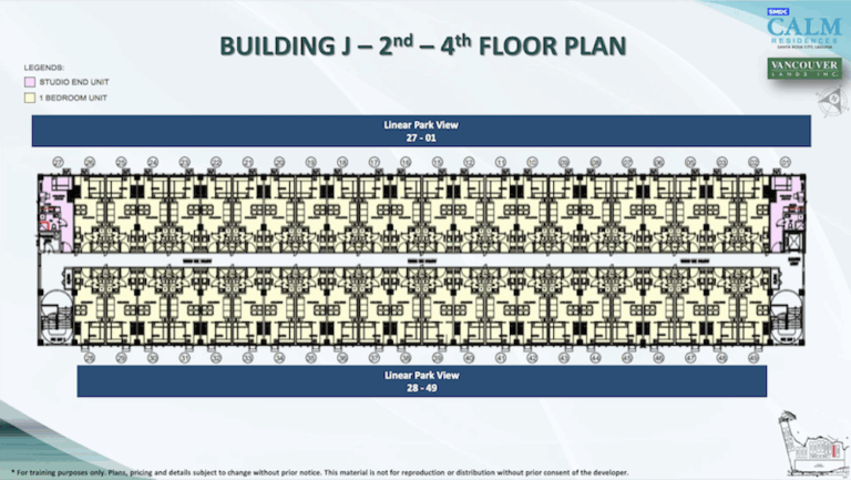 SMDC Calm Residences Tower J Typical Floor Plan