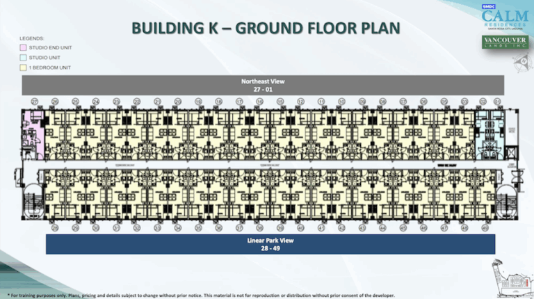 SMDC Calm Residences Tower K Ground Floor Plan