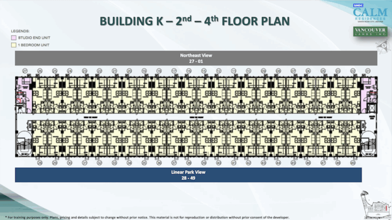 SMDC Calm Residences Tower K Typical Floor Plan