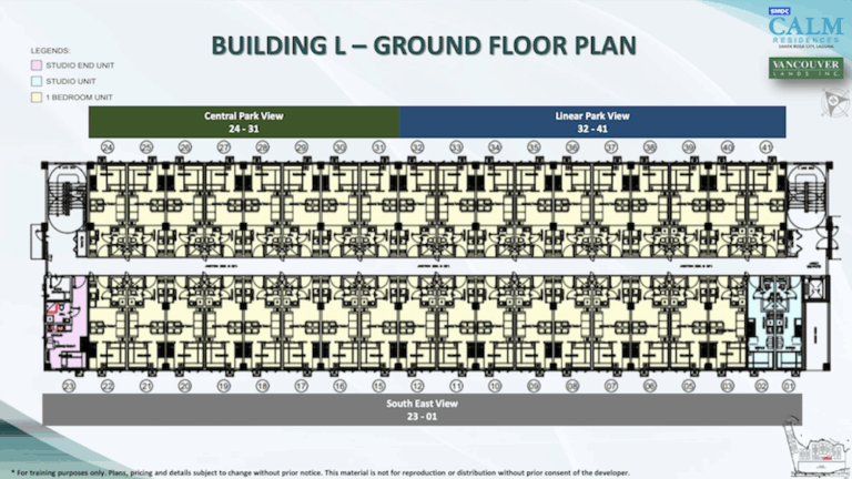 SMDC Calm Residences Tower L Ground Floor Plan