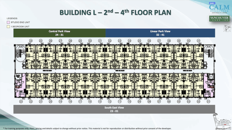SMDC Calm Residences Tower L Typical Floor Plan