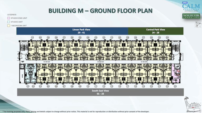 SMDC Calm Residences Tower M Ground Floor Plan