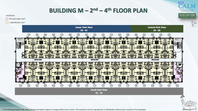 SMDC Calm Residences Tower M Typical Floor Plan
