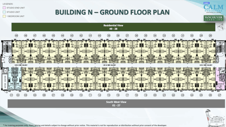 SMDC Calm Residences Tower N Ground Floor Plan