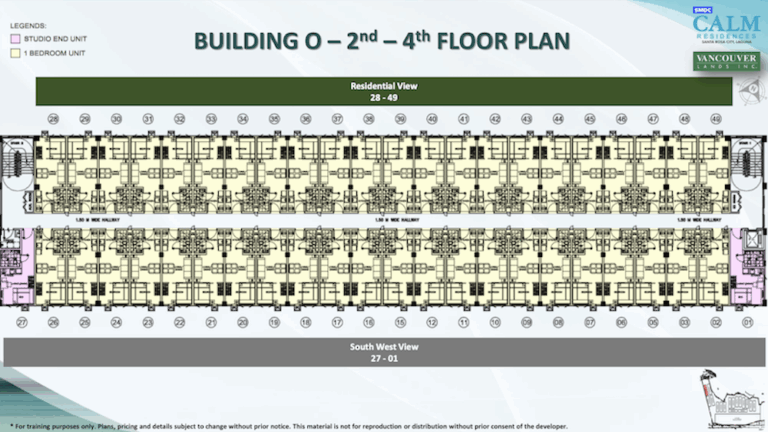 SMDC Calm Residences Tower O Typical Floor Plan