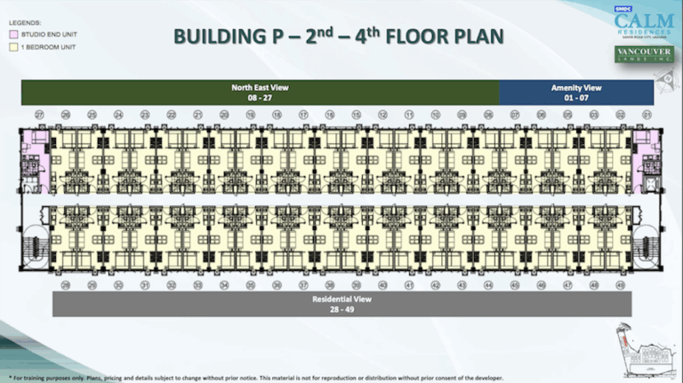 SMDC Calm Residences Tower P Typical Floor Plan