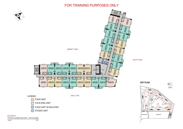 SMDC Lane Residences Floor Plan - A-4 to 14F