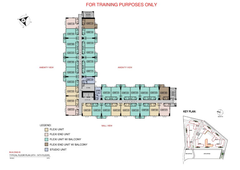 SMDC Lane Residences Floor Plan - B-4 to 14f