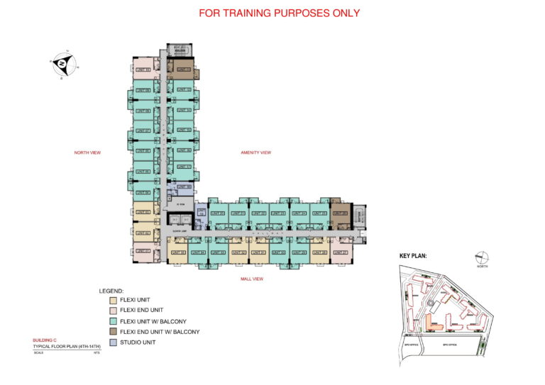 SMDC Lane Residences Floor Plan - C-4 to 14f