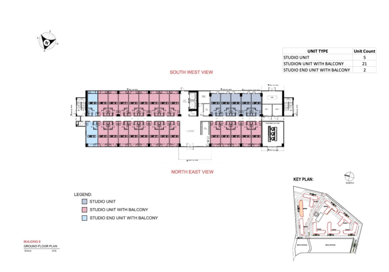 SMDC Lane Residences Floor Plan - E-1
