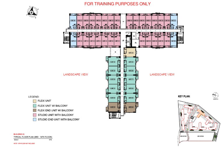 SMDC Lane Residences Floor Plan - G-3 to 14f