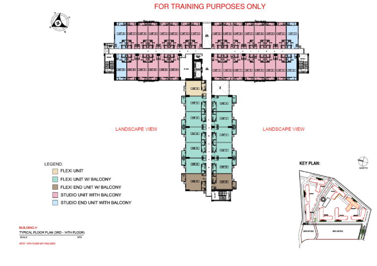 SMDC Lane Residences Floor Plan - H-3 to 14f